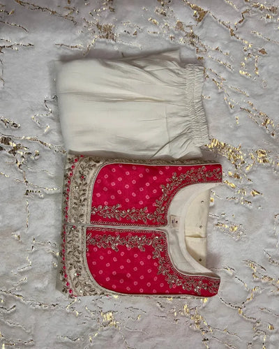 Off-White Embroidered Kurta Set
