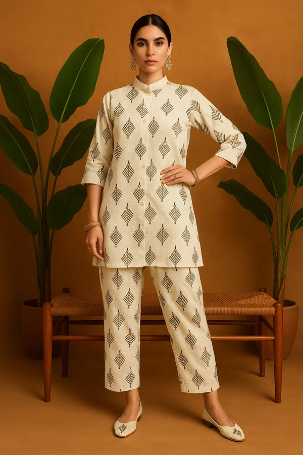Printed Co-ord Set (Shirt + Pants)