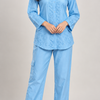 Powder Blue Chikankari Shirt with Cargo Pants