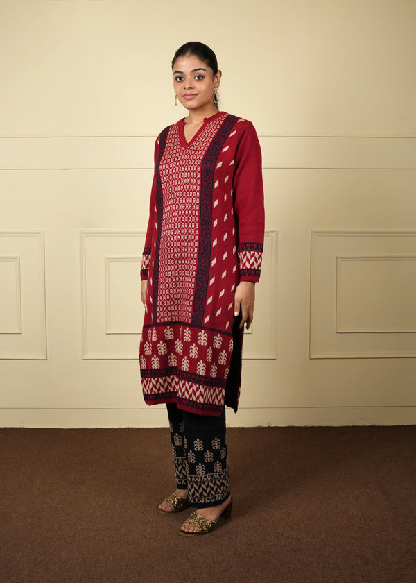 kurta Trouser woolen set