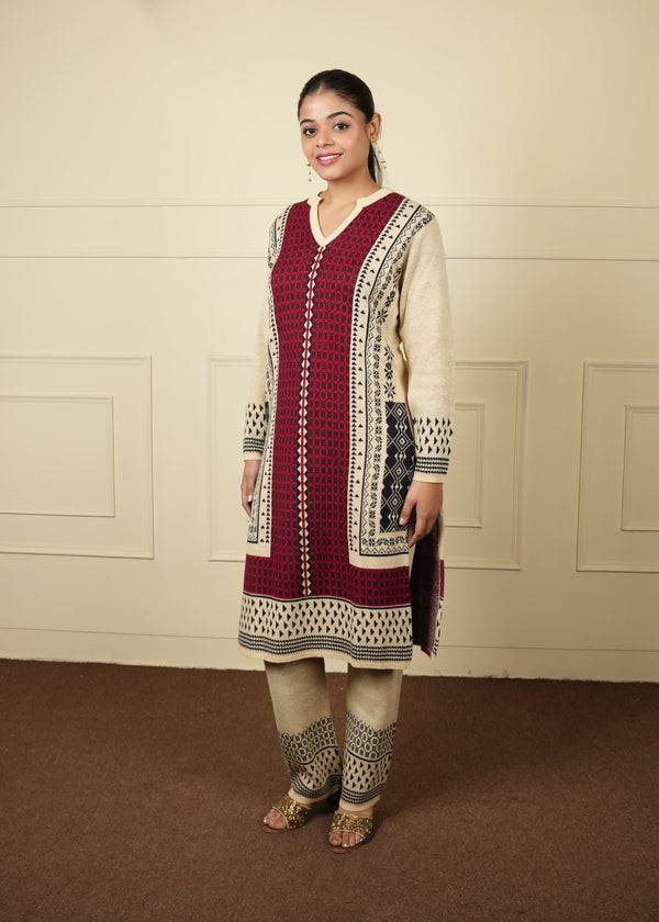 kurta Trouser woolen set