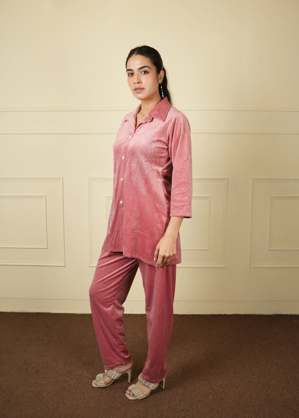 coat longTrouser woolen set